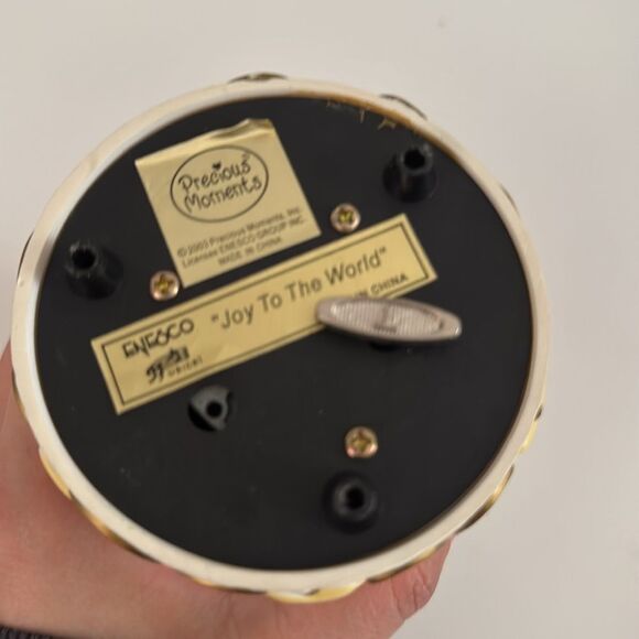 Vintage Precious Moments Porcelain Snow/ Water Globe & Musical Rotating Angel - Picture 5 of 5